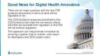 The Impact of FDA Digital Health Guidance on CDS