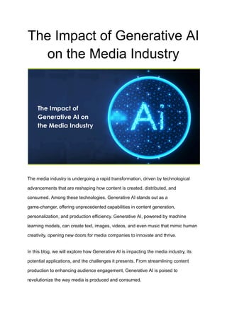 The Impact of Generative AI on the Media Industry.pdf