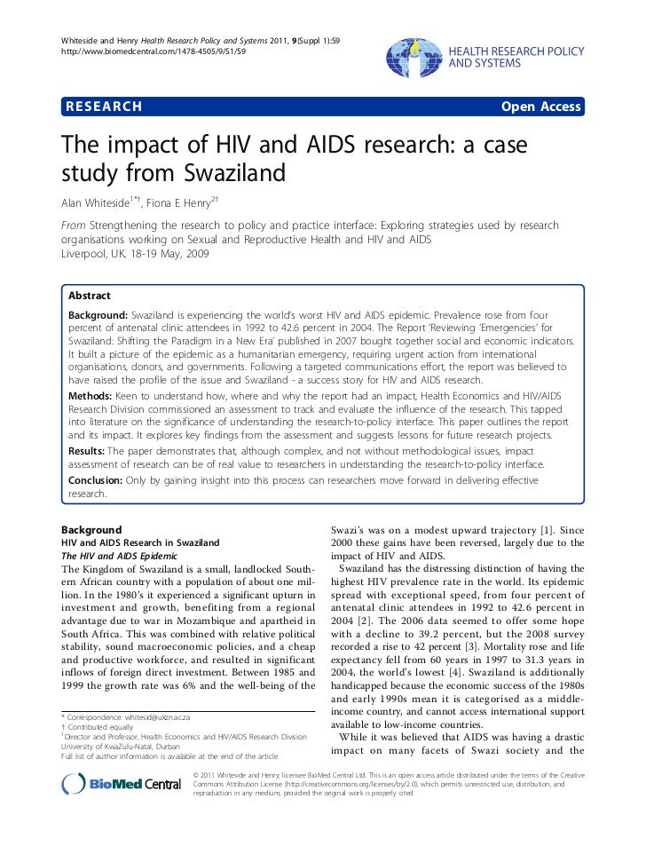A Research Study On Aids