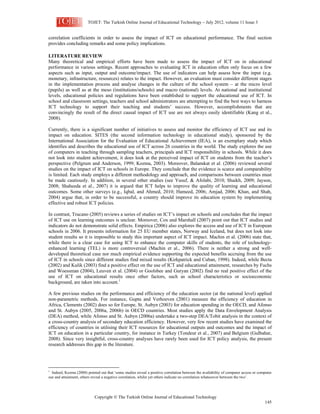 The impact of ict on educational performance and its | PDF