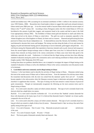 The impact of illegal mining on the ghanaian youth | PDF