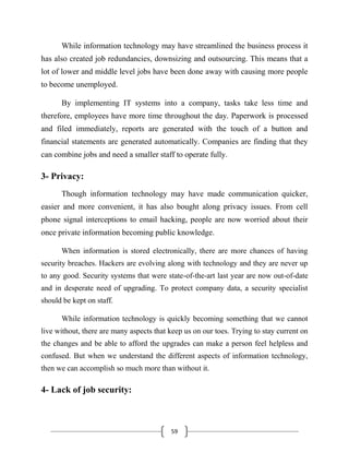 The impact of information technology on organizational performance | PDF
