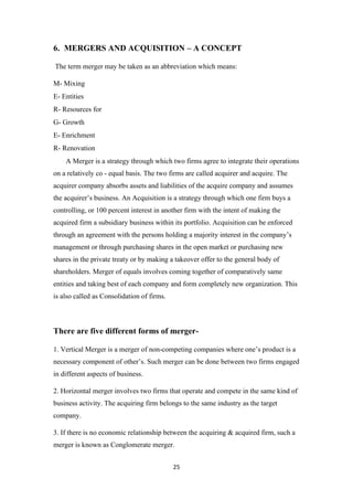 The impact of merger and acquisition of the performance and growth of ...
