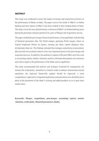 The impact of merger and acquisition of the performance and growth of ...
