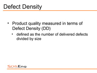 The impact of process maturity on defect density | PPT