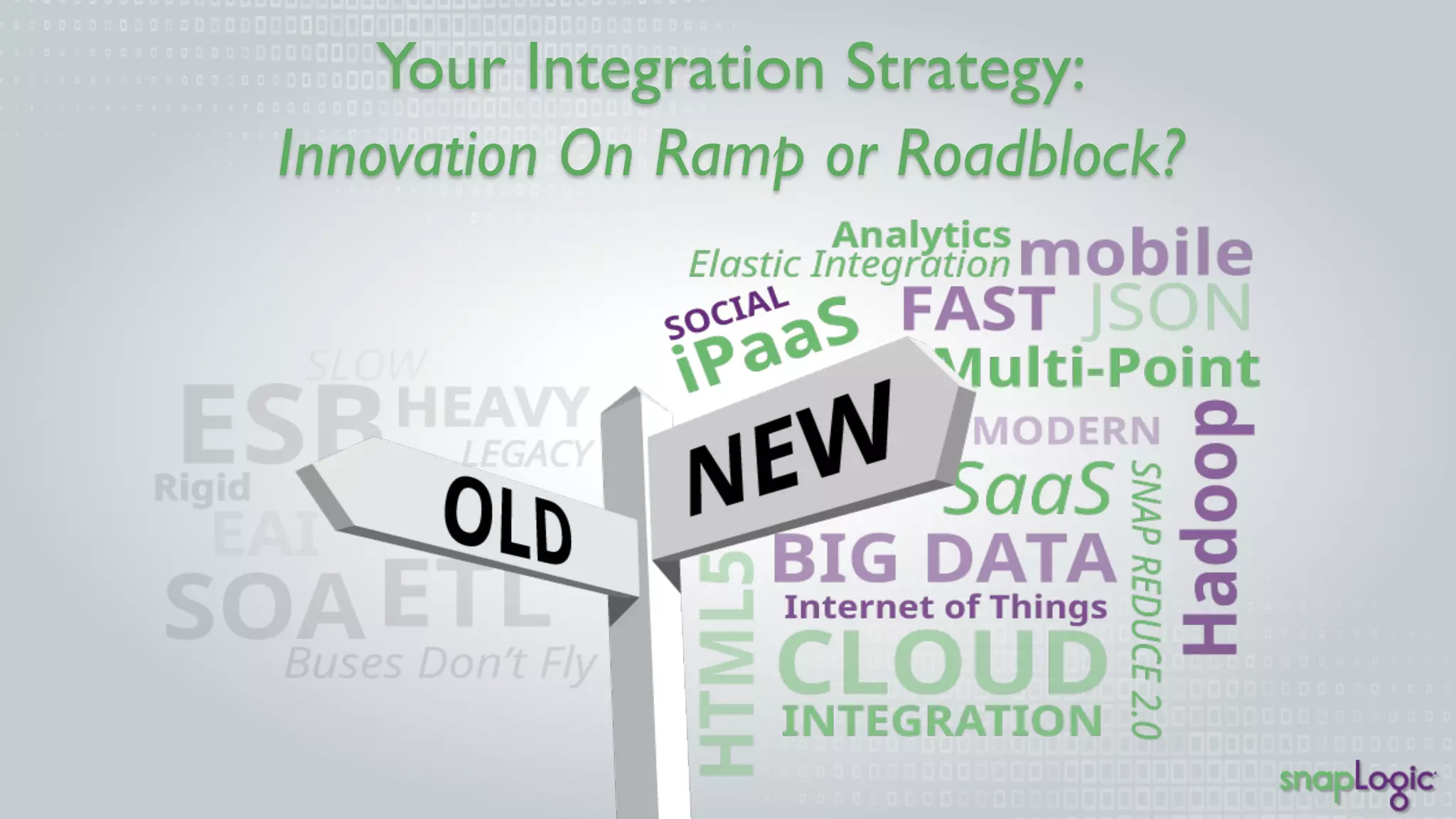 Your Integration Strategy: 
Innovation On Ramp or Roadblock? 
 