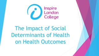 The Impact of Social
Determinants of Health
on Health Outcomes
 