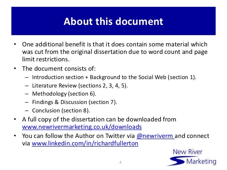 Dissertation sections word count