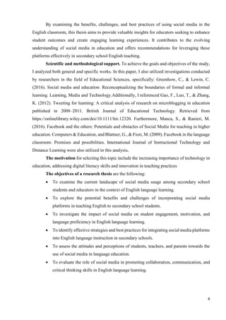 The Impact of Social Media Platforms in Teaching English in Secondary ...
