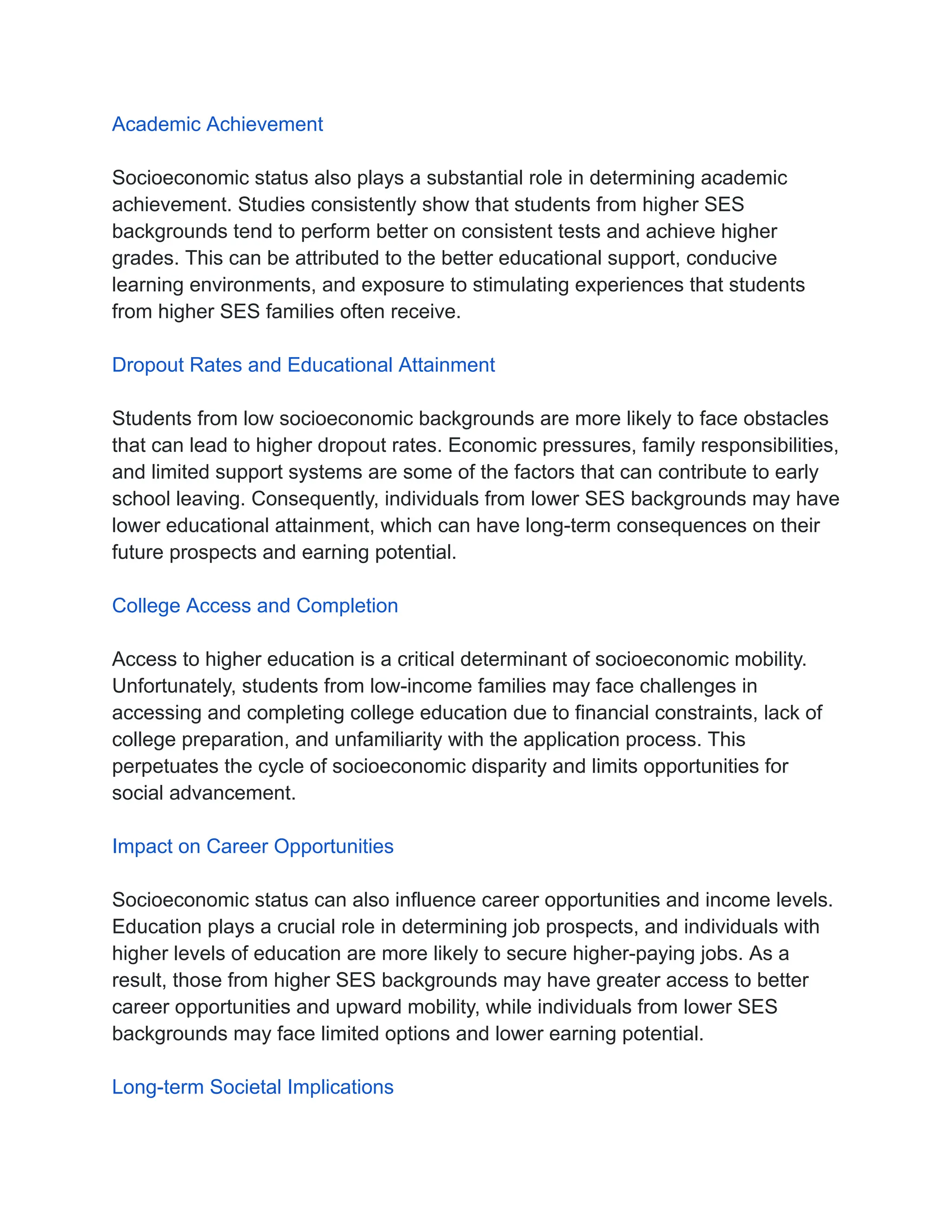 The Impact of Socioeconomic Status on Education.pdf