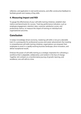 The Impact of Soft Skills Training on Professional Development.pdf