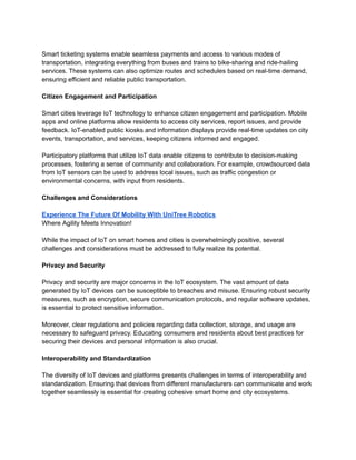 The Impact of the Internet of Things (IoT) on Smart Homes and Cities | PDF
