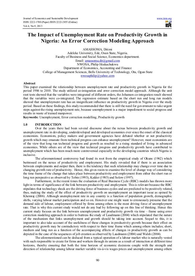 Explain four causes of unemployment in nigeria image