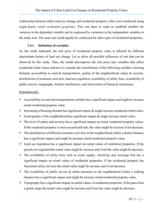 The impact of urban land use change on residential property value at ...