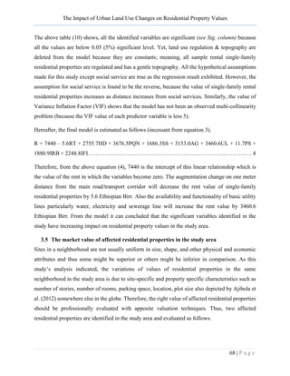 The impact of urban land use change on residential property value at ...