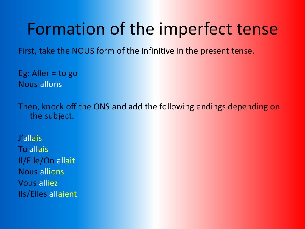 The Imperfect Tense