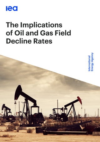 IEA Report: The Implications of Oil and Gas Field Decline Rates | PDF
