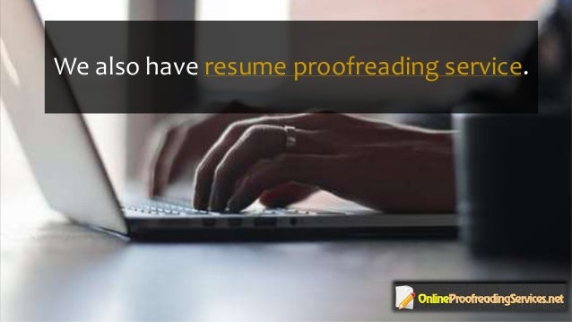 resume proofreading service