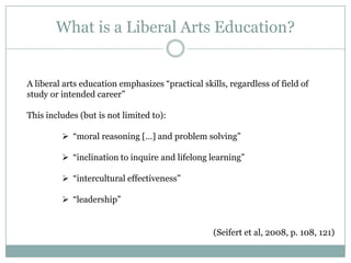 The importance of a liberal arts education | PPTX
