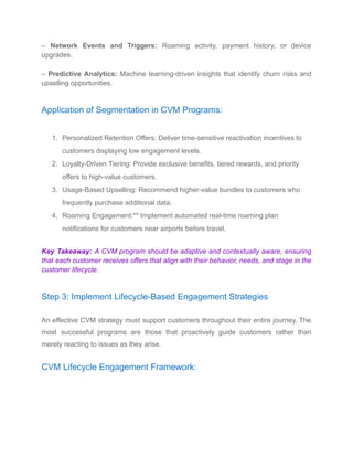 The Importance of an Effective CVM Program in the Telecommunications ...
