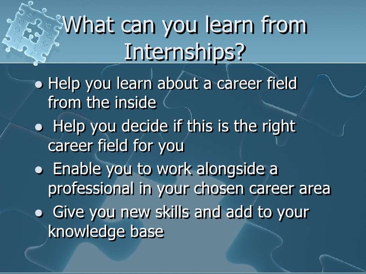 importance of internships