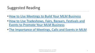 The Importance of Attending MLM Events | PPTX
