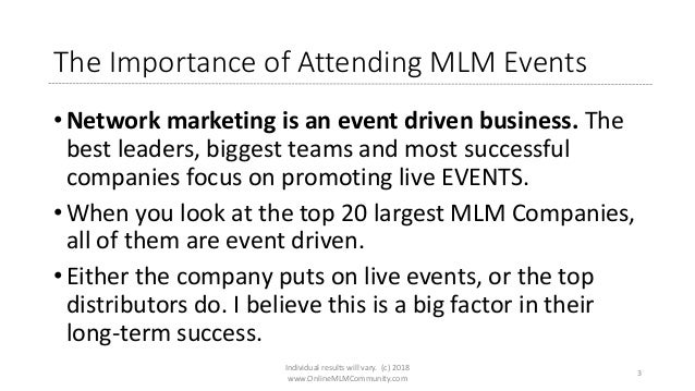 why attending events is important
