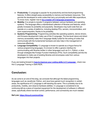 The Importance of C Language in the Tech Industry.pdf