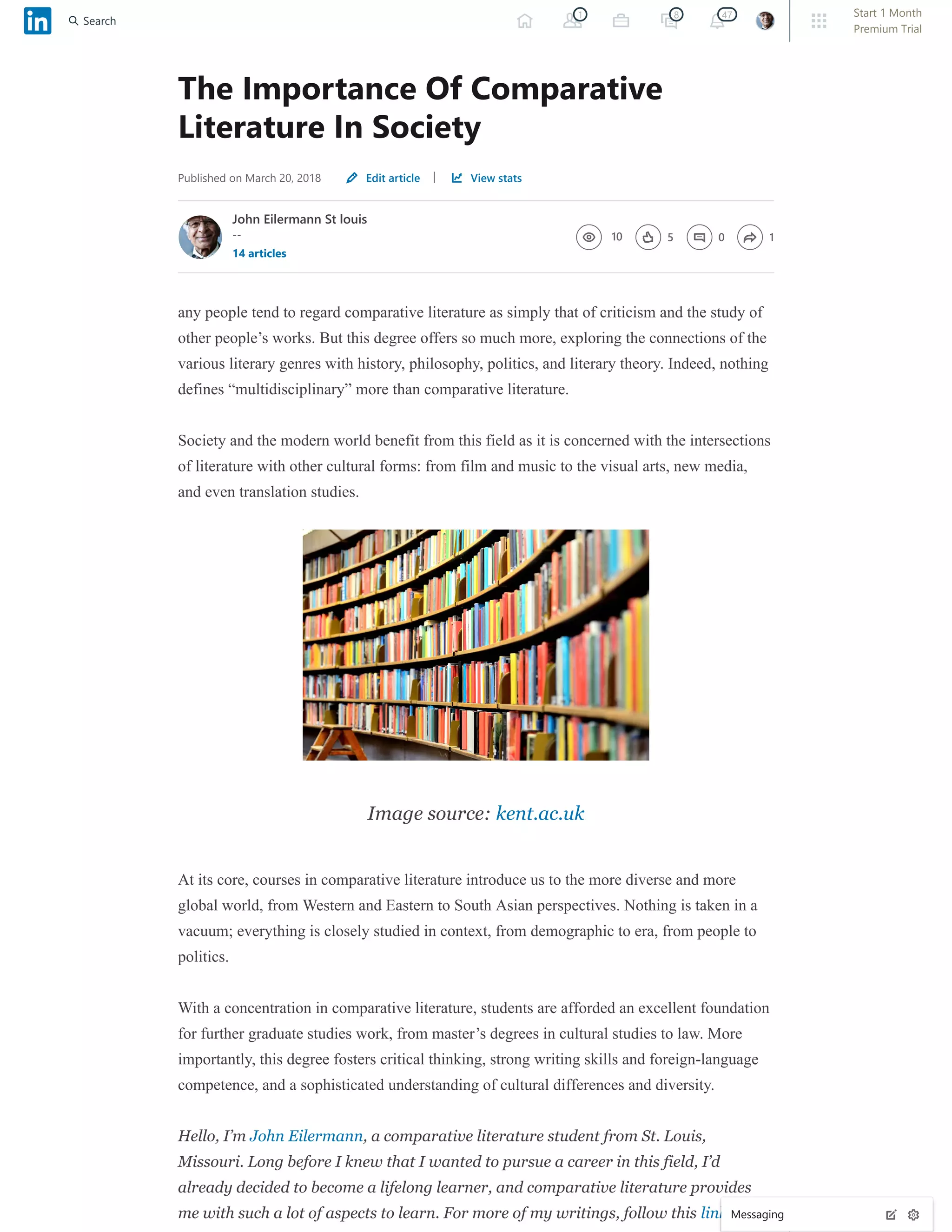 The Importance Of Comparative Literature In Society | PDF