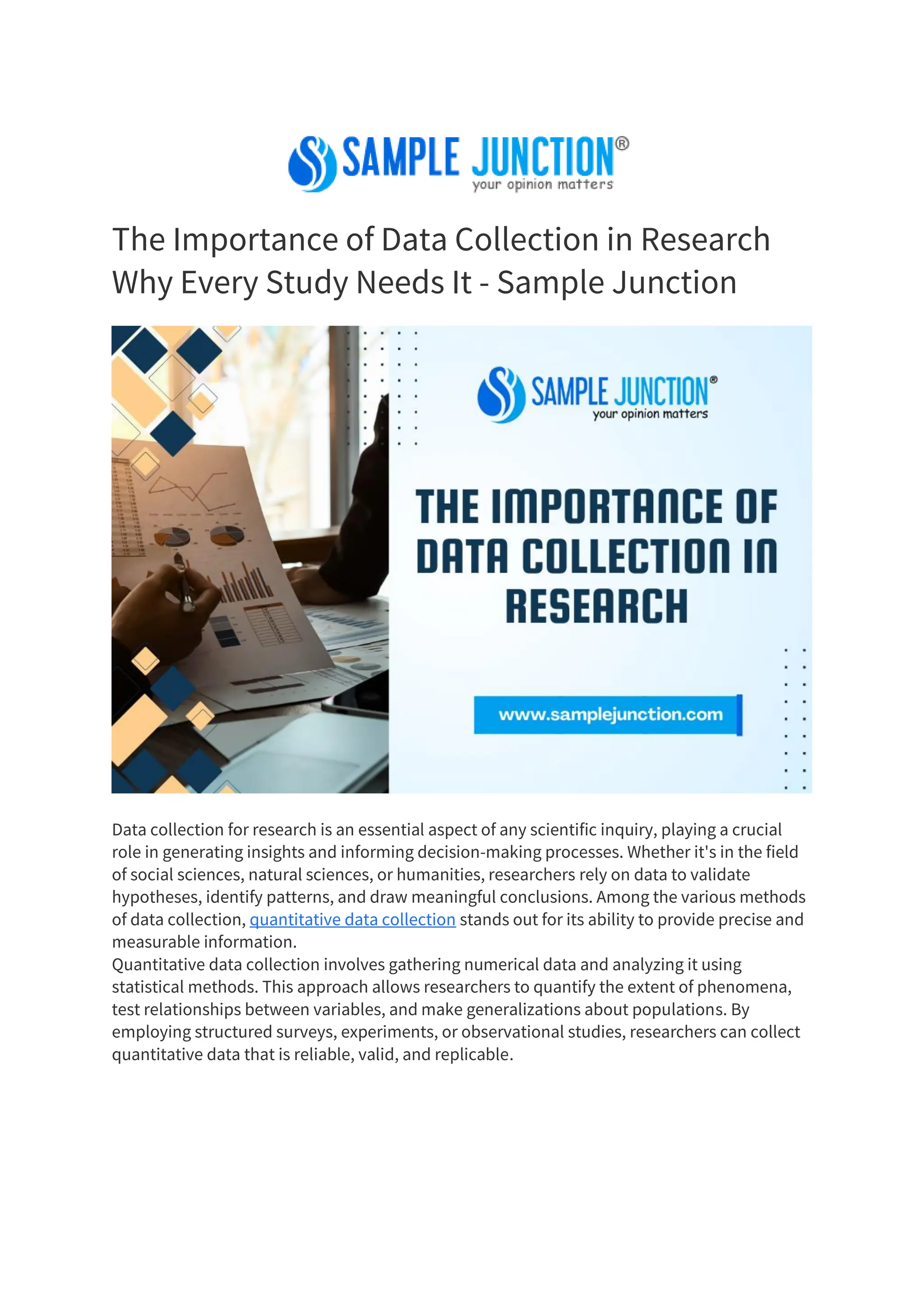 The Importance of Data Collection in Research Why Every Study Needs It ...
