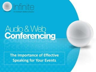 The Importance of Effective
 Speaking for Your Events
 
