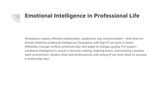 The Importance of Emotional Intelligence in Personal and Professional ...
