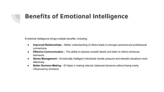 The Importance of Emotional Intelligence in Personal and Professional ...