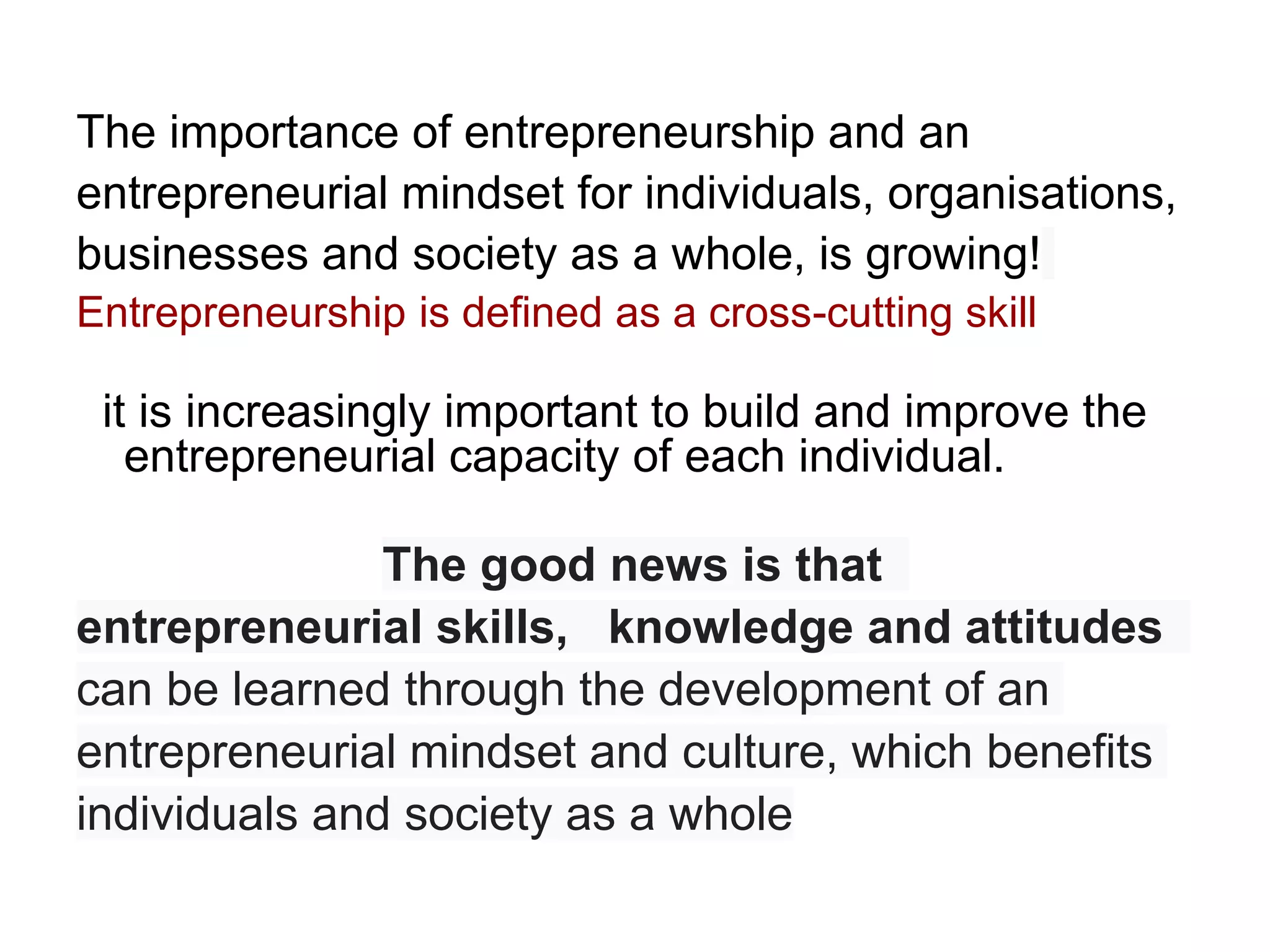 What Are The Importance Of Entrepreneurship The importance of entrepreneurship | PPT