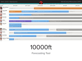 Jess Jurick | @jessjurick WordCamp Milwaukee 2015
10000ft
Forecasting Tool
 