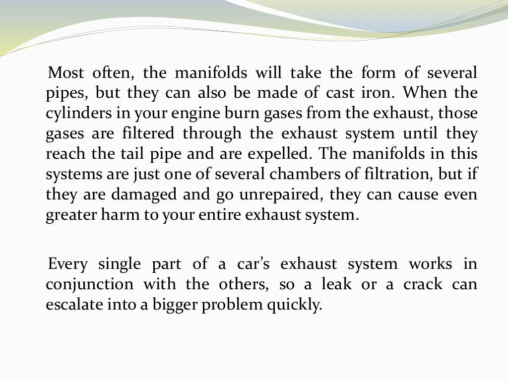 The Importance of Exhaust Manifolds
