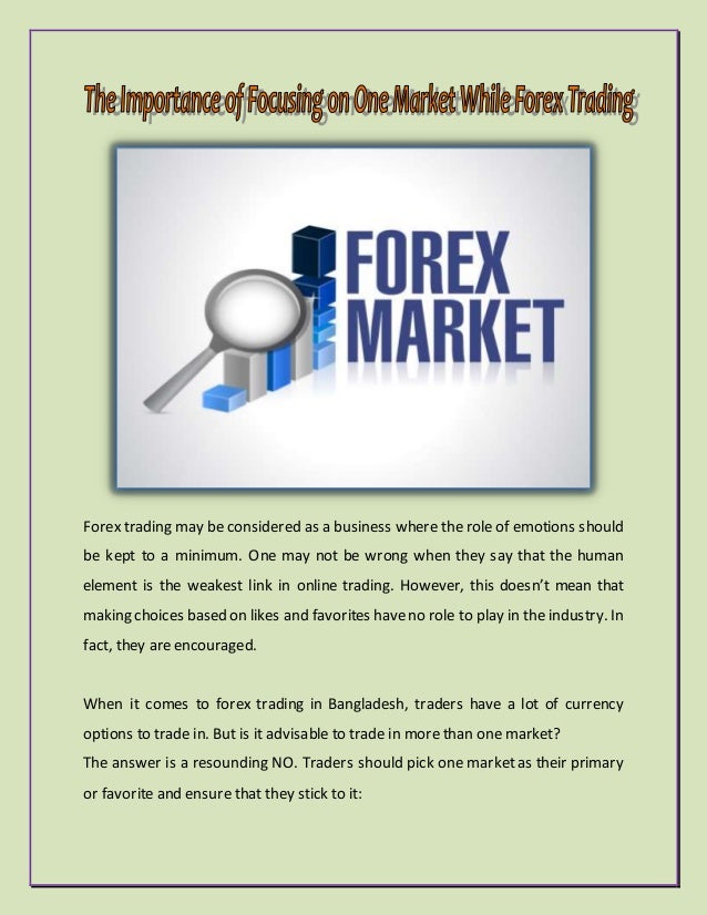 Borrowers role in forex market