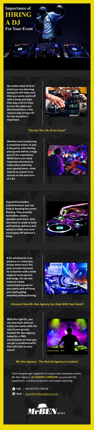 The Importance of Hiring DJ Agency in London
