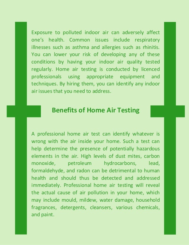 home air testing service