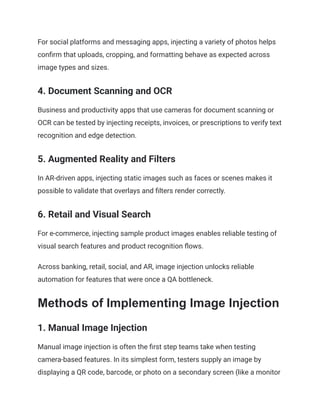 The Importance of Image Injection in Mobile App Testing | PDF