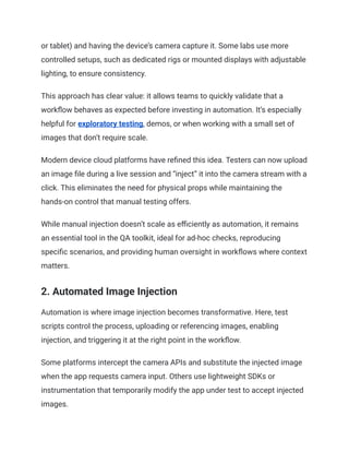 The Importance of Image Injection in Mobile App Testing | PDF
