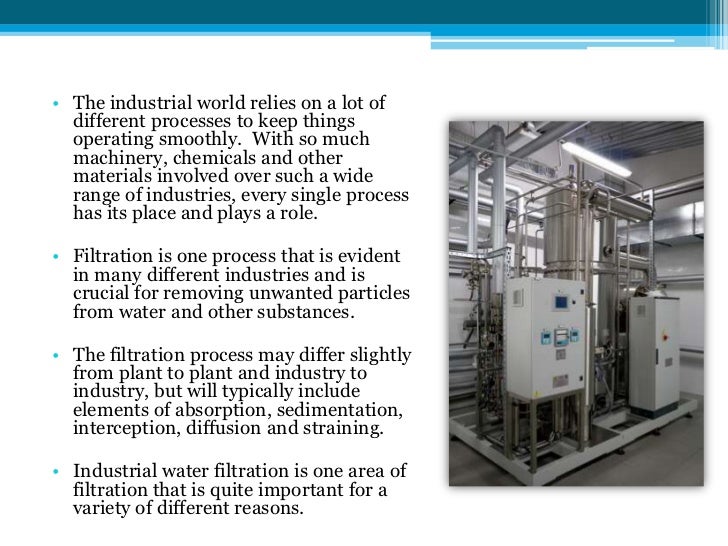 The importance of industrial water filtration