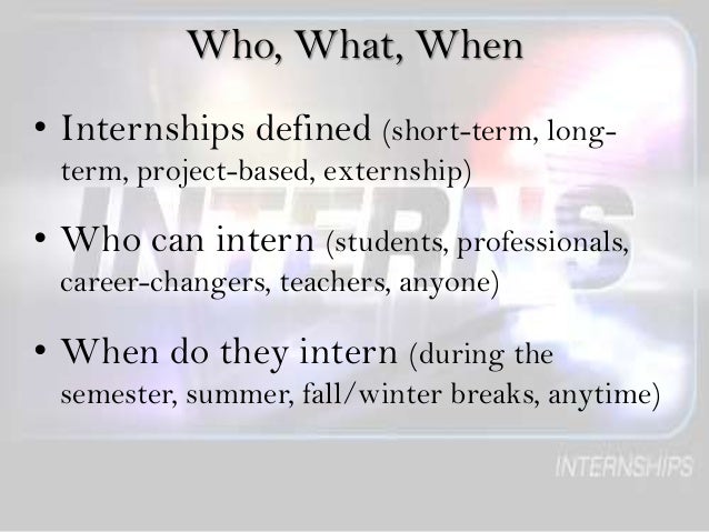 importance of internships