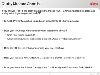 The importance of IT Change Management to the DR and BCP process | PPT