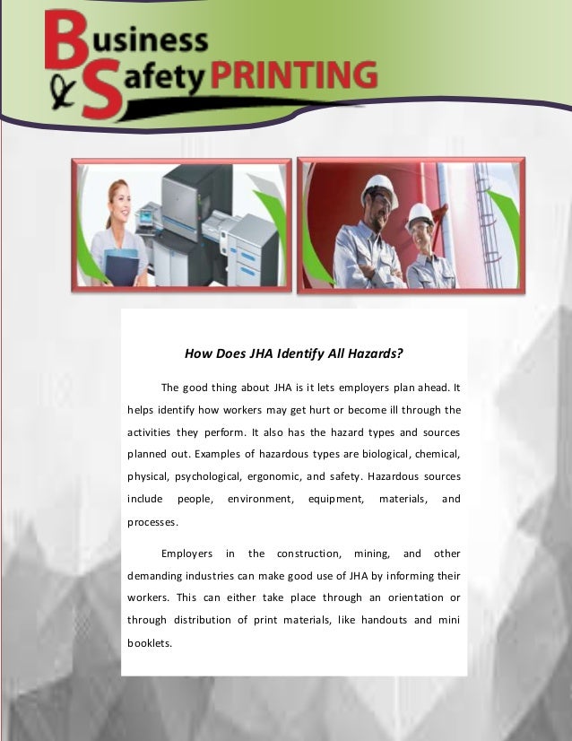 The importance of job hazard analysis