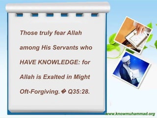 The importance of knowledge in islam | PPSX