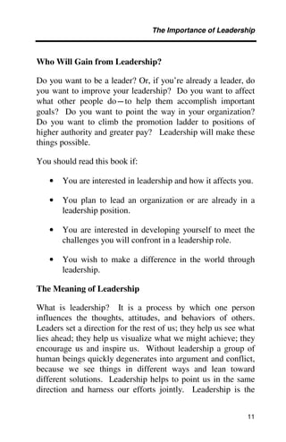 The importance of leadership | PDF