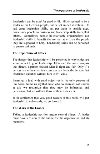The importance of leadership | PDF