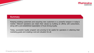 Loyalty Programs- Reward Telecom Customer & Increase ARPU | PPTX ...