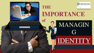 THE
IMPORTANCE
of
MANAGIN
G
Your OnlineIDENTITY
 